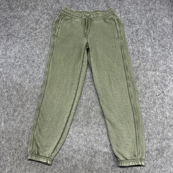 aerie Pants - Aerie Pants Womens XS Green Jogger French Terry Elastic Lounge Sweatpants Ribbed